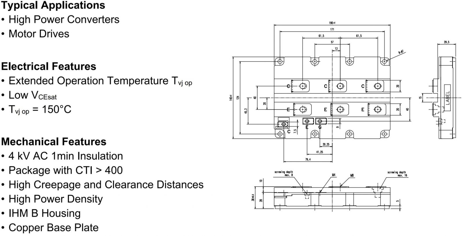IHM-B2 IGBT TRANSISTOR MODULS